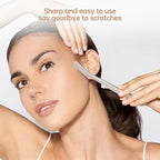 Facial Razor Replacement Blades Be suitable for Twee zerman Stainless steel blade 10 Count (Pack of 1)