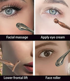 3PCS Eye Cream Applicator Tool Eye Roller for Puffy Eyes Face Roller Massage Tools