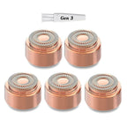Gen 3 Replacement Heads for New Flawless Facial Hair Remover, Double Ring Floating head for Flawless Generation 3 Shaver, 5 Count