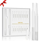 Dermaplaning Tool for Face Eyebrow Razor, Includes 2 Dual End Razors and 20 Blade Refills Exfoliating Face Razors for Women Facial Razor for Peach Fuzz and Eyebrow Starter Kit