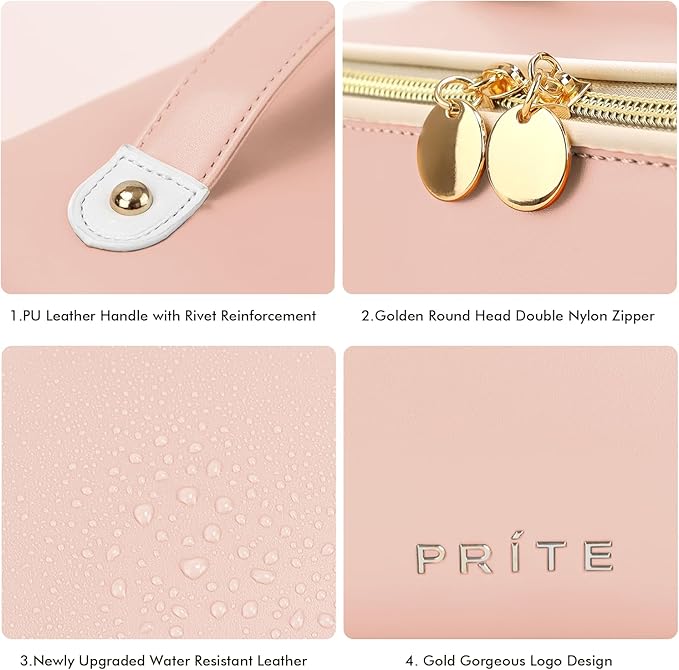 Prite travel cosmetic bag makeup