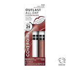 COVERGIRL Outlast All-Day Lip Color Custom Nudes, Deep Cool , 2 Piece Set