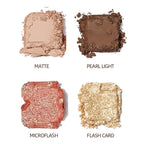 Mattew Eyeshadow Palette 9 Colors Cool Toned Matte Glitter Eyeshadow Palette (Color 01)