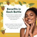 HobaCare Natural Organic Jojoba Oil for Hair, Skincare, Face, Body, Scalp, Nails, Beard Care, Skin Massage – Unrefined Carrier Oil – 100% Pure, Hexane Free, Moisturizing (8.45 oz)