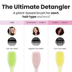 Tangle Teezer Plant-Based Ultimate Detangler Brush, Dry & Wet Hair Brush, Eliminates Knots & Reduces Breakage for Color-Treated, Fine & Fragile Hair Types, Matcha Green