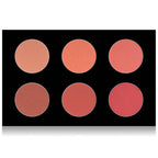 SHANY Shimmer & Matte Warm-Toned Blush Palette - Layer 6 - Refill for the 6 Layer Mini Masterpiece Collection Makeup Set