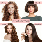 Satin Heatless Curling Set - Hair Rollers for Curls Heatless Hair Curlers & Hot Rollers Hair Curlers to Sleep in Curling Rod Headband Curler (Dreamy Rosy Clouds)