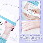 Neck Firming Cream and Neck Mask Set,Non-greasy Tighten Face Cream Skincare Moisturizer, 10 Pieces Deep Moisturizing Masks for Tightening, All Skin Type, 11 Pack