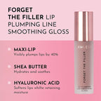 Women's Forget The Filler Lip Plumper Line Gloss, George, Pink, 0.11 Fl Oz (Pack of 1)