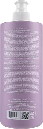 laferme Laminaria Shampoo with Organic Ingredient, Korean Clarifying Shampoo, Hydrating for Dry Hair, Strengthening for Weak Hair, Sulfate & Paraben-Free, for Women & Men, 33.8 FL OZ, White Musk