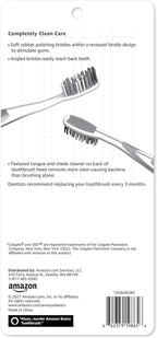 Amazon Basics Orbit Toothbrushes, Soft, Full, 4 Count, Assorted Colors (Previously Solimo)