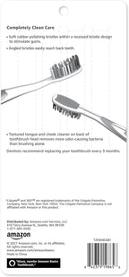 Amazon Basics Orbit Toothbrushes, Soft, Full, 4 Count, Assorted Colors (Previously Solimo) (Pack of 3)