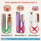for Flawless Replacement Heads Gen 3 - Finishing Touch Flawless Facial Hair Remover Replacement Blades for Women, Shaver & Razor (4 pack Generation 3)