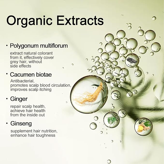 Hair Dye Shampoo, Gray Hair Coverage Dye Shampoo, Hair Color Shampoo for All Hair Types, Champu Para Canas, Suitable for Home and Salon (Blonde Brown)