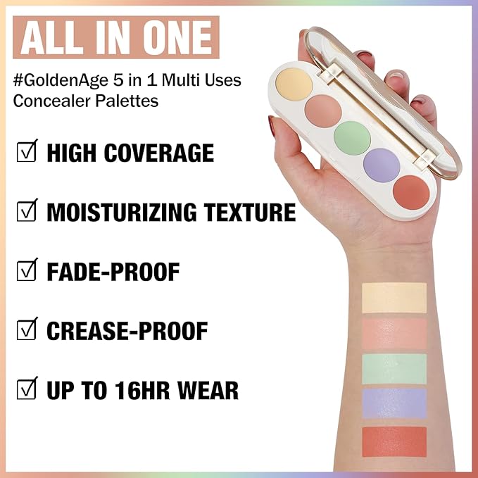 FOCALLURE #GoldenAge 5 in 1 Multi Uses Concealer