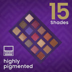 Cosmetics - Twilight, 15-Color Eyeshadow Palette, Highly Pigmented,