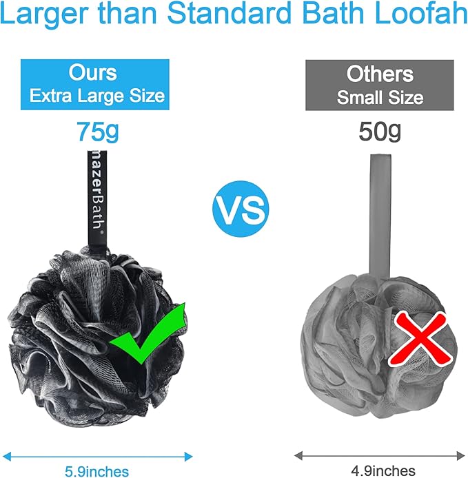 Amazerbath loofah sponge 75g/piece, loofah