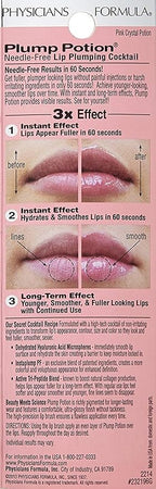 Physicians Formula Plump Potion™ Needle-Free Lip Plumping Cocktail Lip Gloss, Pink Crystal Potion, Hypoallergenic, Fragrance Free, Dermatologist Approved