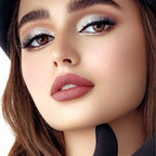 Erinde White Matte Eyeshadow Palette, Single White Pressed Powder Eye Shadow, Ultra-Blendable, Pigmented Color, Long Lasting, Halloween Blood Makeup Base, Cruelty-Free & Vegan