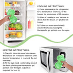 Cooling Eye Mask Gel Eye Mask Reusable Cold Eye Mask for Puffy Eyes, Eye Ice Pack Eye Mask with Soft Plush Backing for Dark Circles, Migraine, Stress Relief