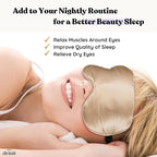 Heated Eye Mask for Dry Eye Relief - Stye Eye Treatment, Warming Eye Mask for Dry Eyes Mask Warm Compress for Eyes, Sinus Mask Heated Eye Patch - Dry Eye Mask Moist Heat Electric Warming - Champagne