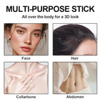 3Pcs Cream Contour Stick Makeup Kit, Shades with Highlighter Stick, Blush Stick and Bronzer Contour Stick for Sculpt the Cheeks, Long Lasting, Waterproof, Matte & Dewy Finish (LIGHT MEDIUM)