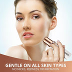 Facial Hair Removal for Women: Electric Hair Removal Device - Rechargeable Painless Face Razor for Chin Upper Lip Peach Fuzz with Light (White)