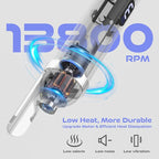 Acrylic Nail Kit, Portable Electric Nail File Set for Acrylic Gel Nails, Manicure Pedicure Tool Nail Drill Bits with Nail Drill Bits Sanding Bands (Purple)