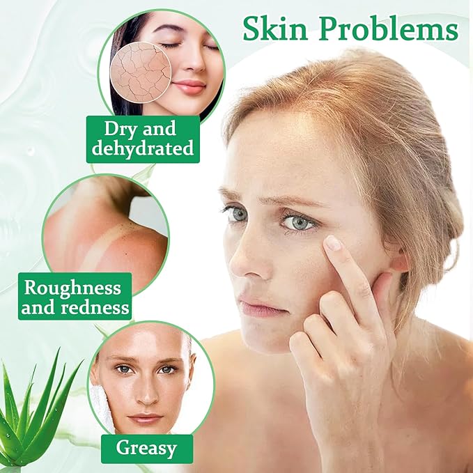 8PCS Aloe Vera Gel for Face & Skin,Organic Aloe Vera Gel,Hydrating Aloe Vera Gel for Travel Size,Moisturizing Aloe Gel for Skincare,After Sun Lotion for All Skin Type