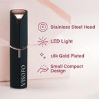 Facial Hair Removal for Women | Electric Razor Device Small Mustache Dermaplaning Remover Tools Tweezers Epilator Trimmer Face Dermaplane Shavers Beauty Gadgets Set Accessories by VISOFO (Onyx)