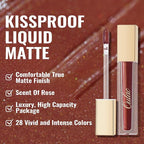 Oulac Matte Liquid Brown Lipstick for Women, Long Lasting Lipstick Waterproof Lip Stain, No Transfer, Creamy High Pigmented Formula with Rose Oil, Vegan & Cruelty-Free,Brown M03