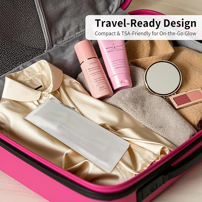 Face Razors for Women, Dermaplane Razor for Women Face, Eyebrow Razor, Facial Razors, Dermaplaning Tool, Reusable Metal Handle with 8 Microblades for Sensitive Skin, Peach Fuzz Remover, Purple