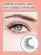 Wispy Cat Eye Lashes False Eyelashes Natural 10mm Short Lashes Pack Soft Strip Eyelash 3D Volume C Curl Natural Eyelashes 7 Pair Siligli Eyelashes
