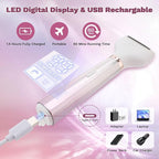 Electric Razors Shaver for Women, 5 in 1 Bikini Trimmer for Women, Wet/Dry Womens Electric Razor Shavers, Face Razor for Face Nose Eyebrow Arms Armpit Legs Pubic Area, Facial Hair Removal