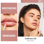 Oulac Moisturizing Shine Mauve Pink Lipstick for Women - 2 in 1 Glossy Light Pink Tinted Lip Balm, Hydrating Winter Lipstick for Dry Lips,Shine Juicy Finish Vegan 2.2g/0.07oz (14)