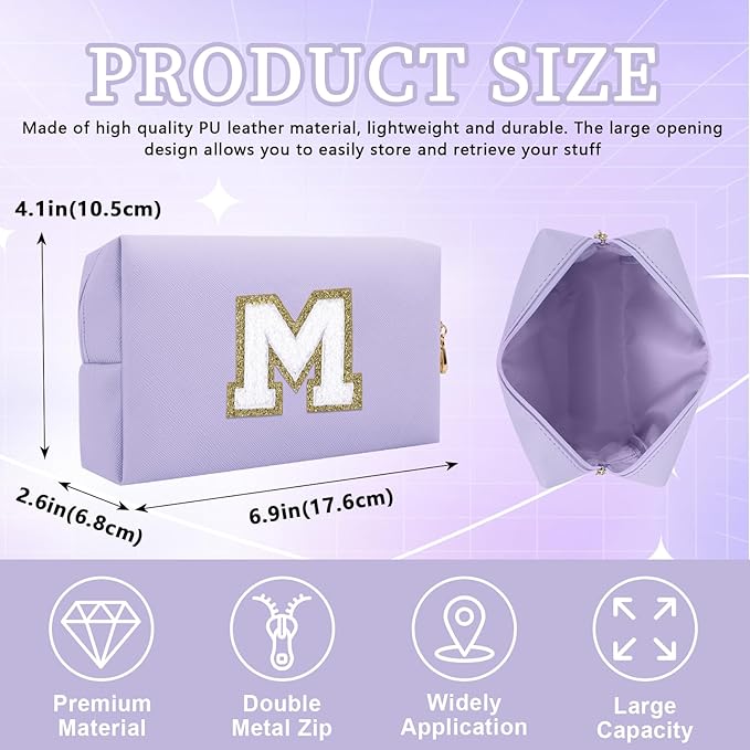 Personalized initial letter patch makeup