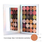 Magnetic Palette Mermaid Empty Makeup Palette with Mirror and 30Pcs Adhesive Empty Palette Metal Stickers for Eyeshadow Lipstick Blush Powder (Silver)