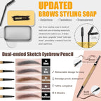 All in One Makeup Kit,Includes Naked Eyeshadow,CC Cream,Liquid Foundation,Lipstick Set,Mascara,Makeup Brush,Makeup Sponge,Eyebrow Pencil,Eyebrow Soap,Eyeliner Stamp, Primer,Contour Stick,Cosmetic Bag