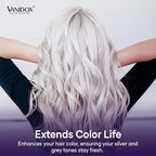 Sulfate Free Brass Toning Purple Shampoo and Conditioner Set for Grey and Silver Hair, Moisturizing & Color-Safe, Enhances Shine & Brightness, Made in USA (16 fl oz each)