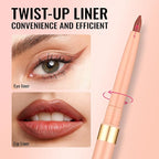 Oulac Brown Lip Liner Pencil, Waterproof Retractable Lipliner Crayon, Smooth, Long-lasting and waterproof Formula, Contour your lips, Vegan Beauty, 06 Body Talk