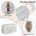 Quilted makeup bag floral makeup