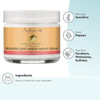 Sheamoisture Night Cream For Dull, Uneven Skin Papaya and Vitamin C Skin Care Moisturizer 2 oz