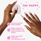 Olive & June Long Lasting Nail Polish Set | Includes 6 Chip-Resistant Shades (Pink Goldfish, HD, Grateful & Kind, CCT, LD, CV) + Top Coat | Vegan, Cruelty-Free | Salon-Quality at Home