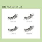KISS Lash Couture The Muses Collection False Eyelashes, Legacy', 12 mm, Handmade, Refined Faux Silk, Contact Lens Friendly, Easy to Apply, Includes 1 Pair Reusable Strip Lashes (Pack of 2)