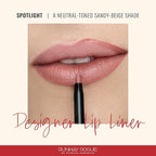 Runway Rogue Designer Liner Lip Pencil, Matte Light Sandy-Beige Lip Liner Pencil and Lip Liner Sharpener, ‘Spotlight’