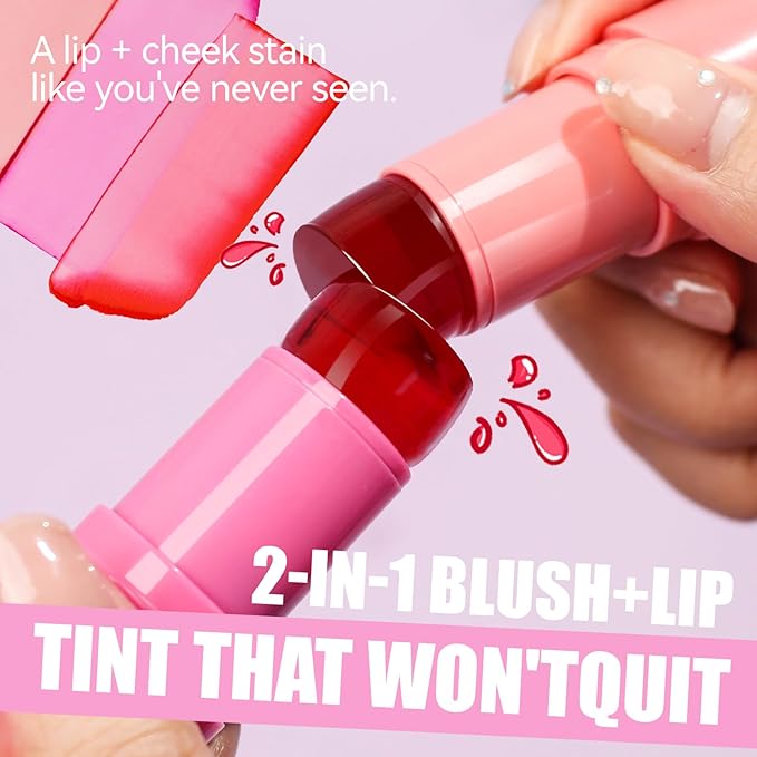 Charm Kiss 2 Colors Cooling Water Jelly Tint,Multi-Use Cooling