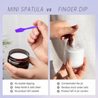 PANA 200pcs Cosmetic Make Up Disposable Plastic 2.5" Spatulas Skin Care Facial Cream Mask Spatula (PURPLE-200 Pieces in a Box)