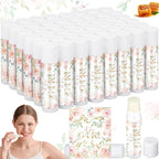 50 Pack Floral Baby Shower Lip Balm Party Supplies Bulk for Girls Guests It's a Girl Baby Shower Gifts Gender Reveal Favors Prizes Souvenirs Winners Thank You Appreciation Gifts