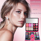 All-in-one Holiday Makeup Gift Set | Full Makeup Kit for Women Essential Starter Bundle Include 20 Highly Pigmented Shimmer Eyeshadow Palette,3 Blush,3 Face Powder, 6 Lipgloss, Brush