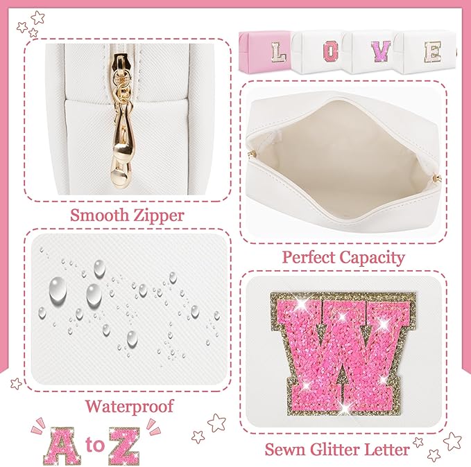 Personalized initial letter patch makeup